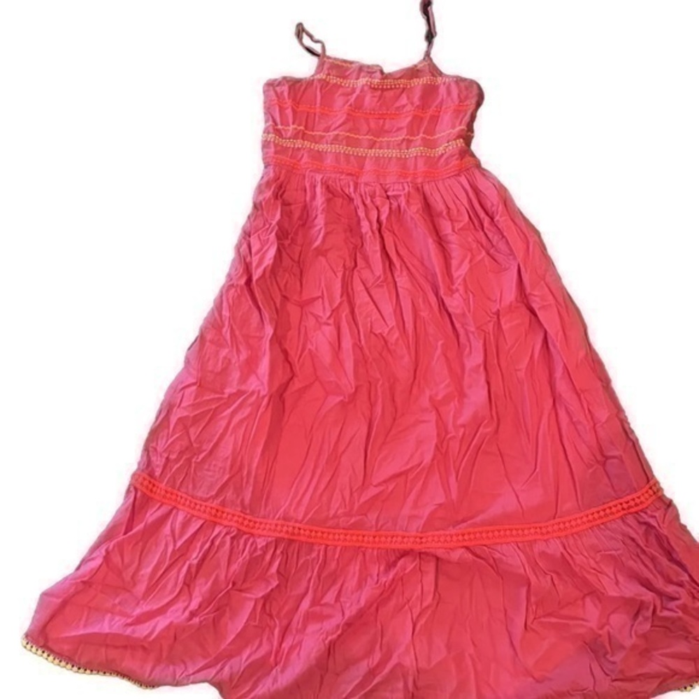 Cat and Jack Barbie Pink, boho peasant dress, size 14-16 XL
